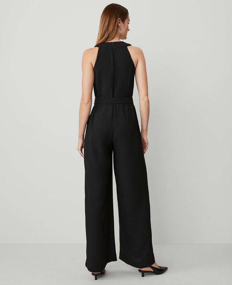 Crossover Halter Jumpsuit