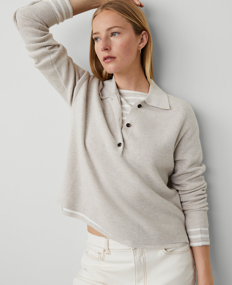 Petite Polo Sweater