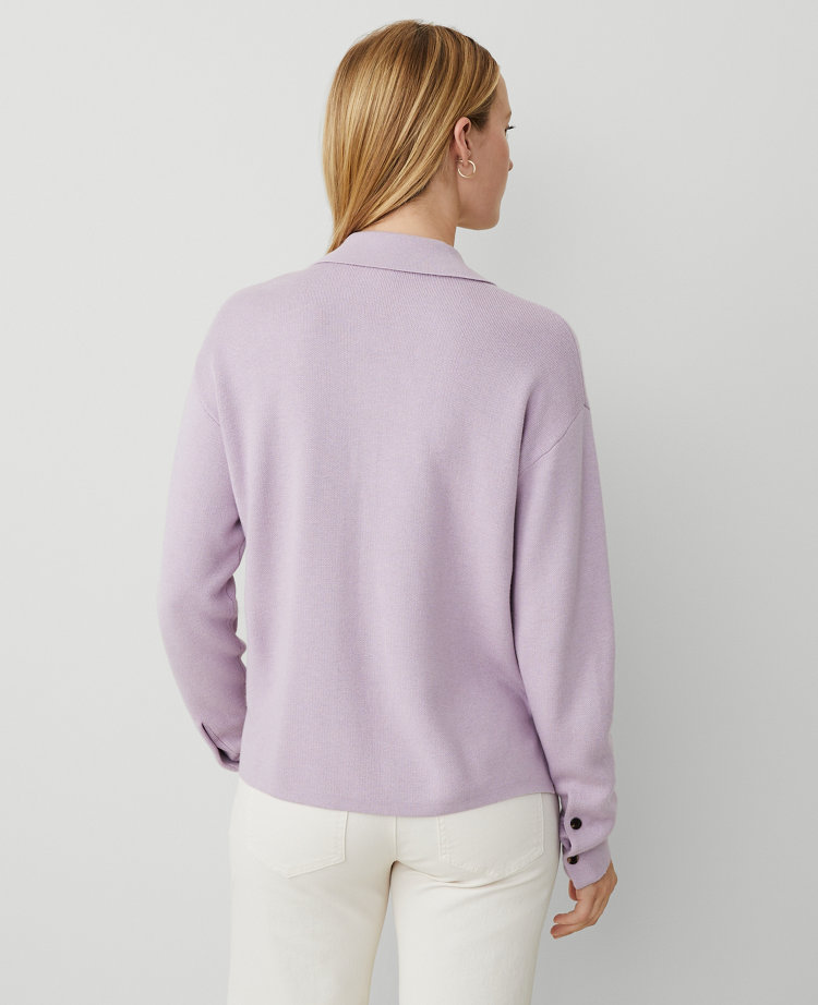 Pull Enveloppant Ann Taylor Gris Bijou - Taille Petite S - Neuf Avec Étiquette