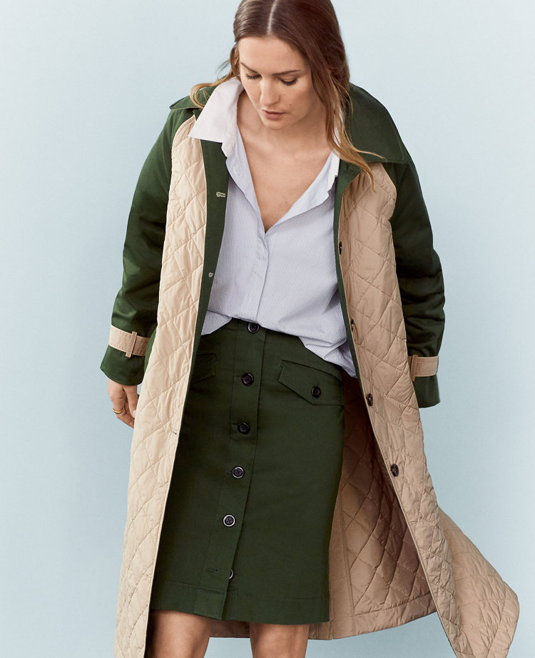 Petite Weekend Sateen Cargo Skirt