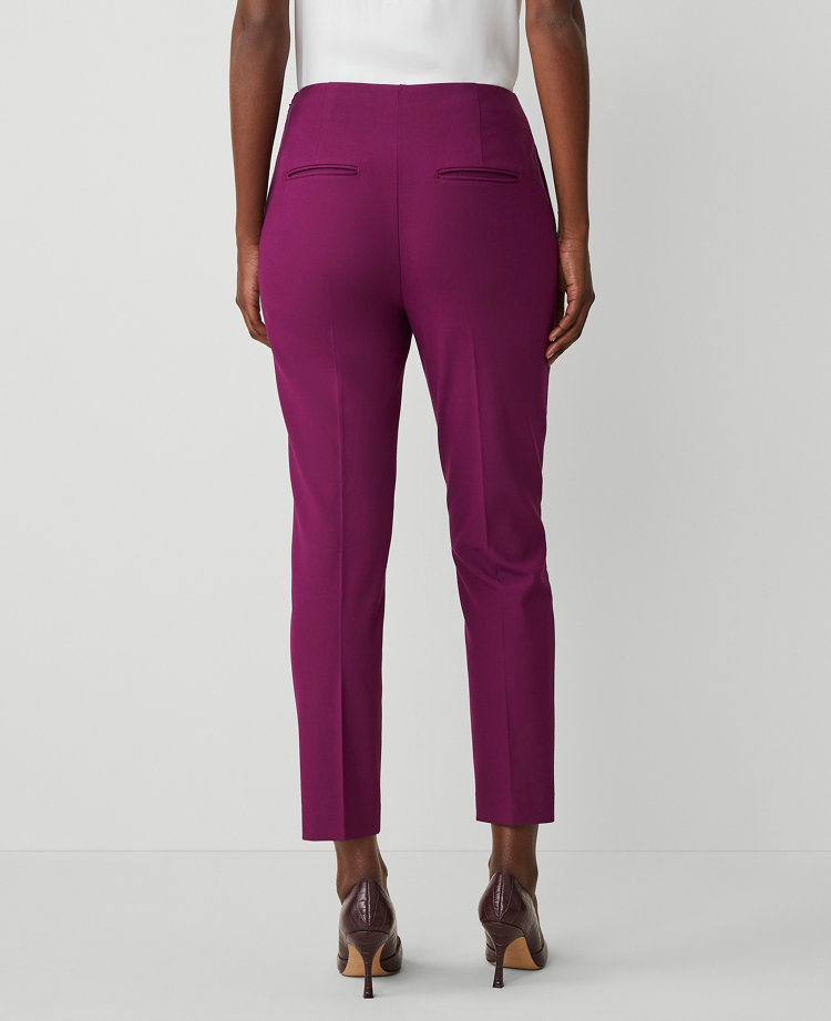The High Rise Size Zip Ankle Pant in Bi-Stretch - Curvy Fit