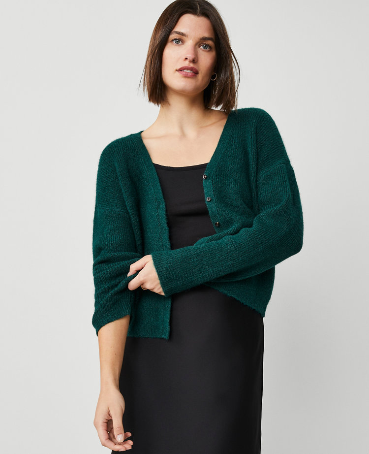 Ribbed Cropped Cardigan