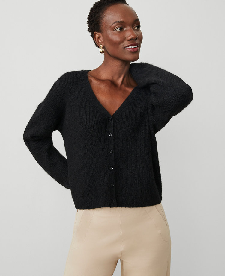 Ribbed Cropped Cardigan carousel Product Image 1