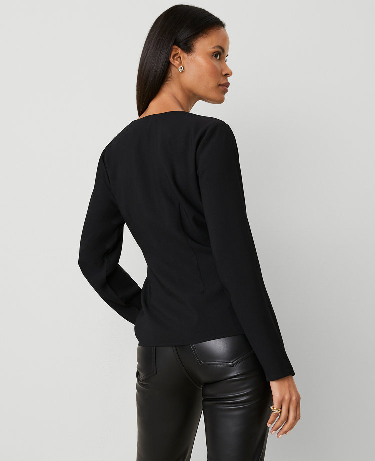 Modern Wrap Blouse
