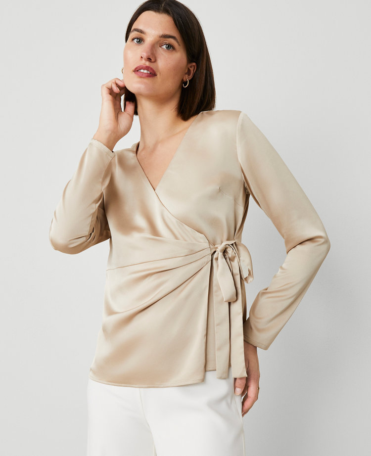 Modern Wrap Blouse