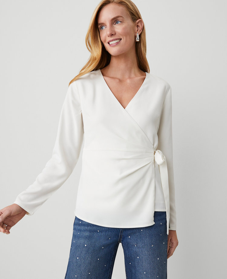 Modern Wrap Blouse
