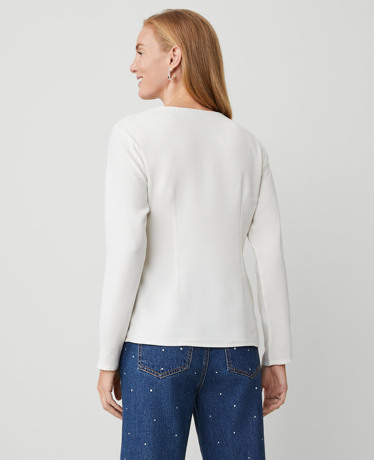 Modern Wrap Blouse