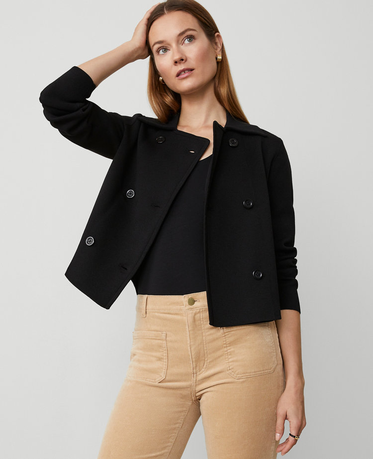 Double Breasted Sweater Jackets Ann Taylor