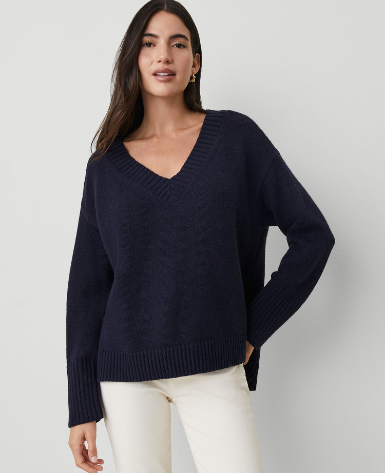 Oversized V-Neck Sweater