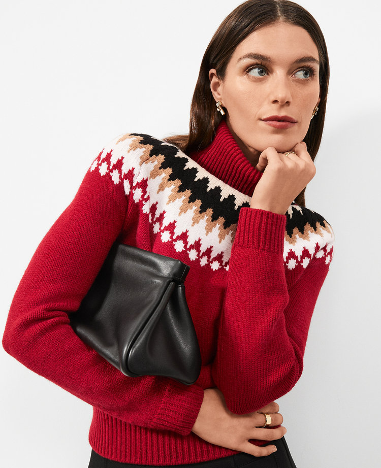 Fair Isle Turtleneck Sweater