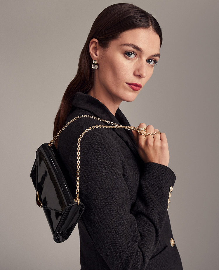 The Greenwich Blazer in Basketweave & Velvet - Black