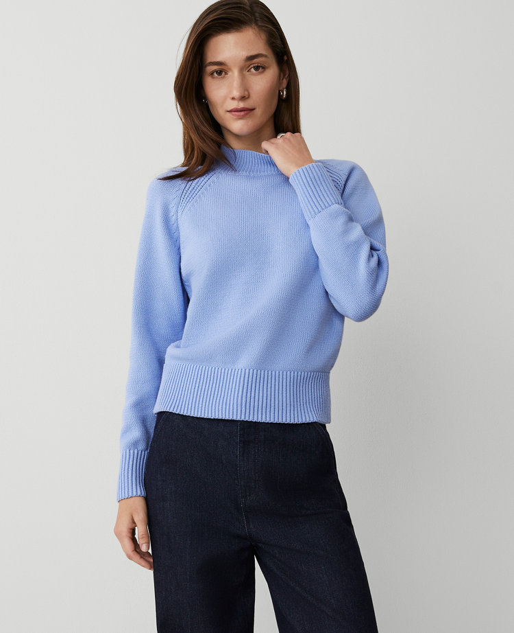 Ann taylor blue sweater best sale