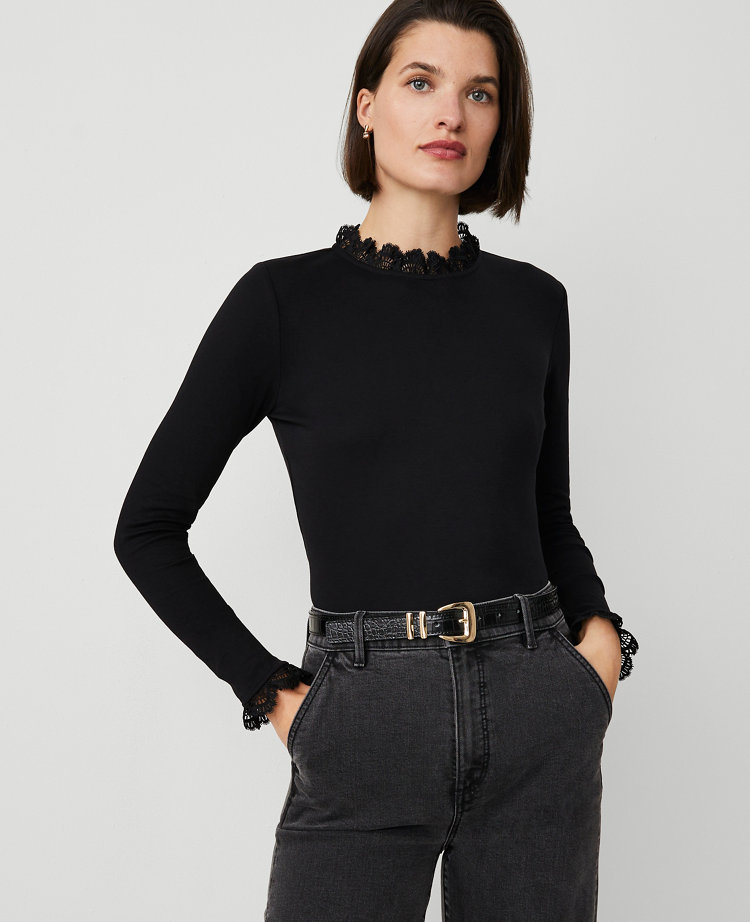 Ruffle-Trim Top