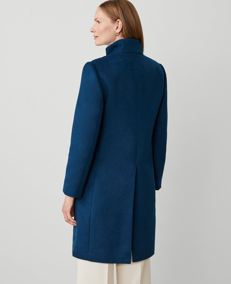 Funnel Neck Tailored Coat