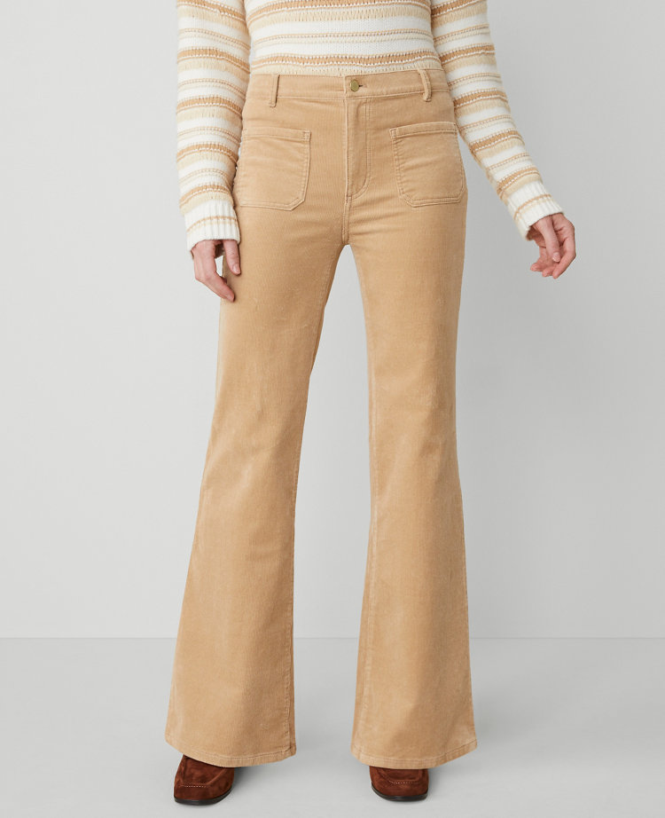 The Petite Patch Pocket Corduroy Flare Pant carousel Product Image 2