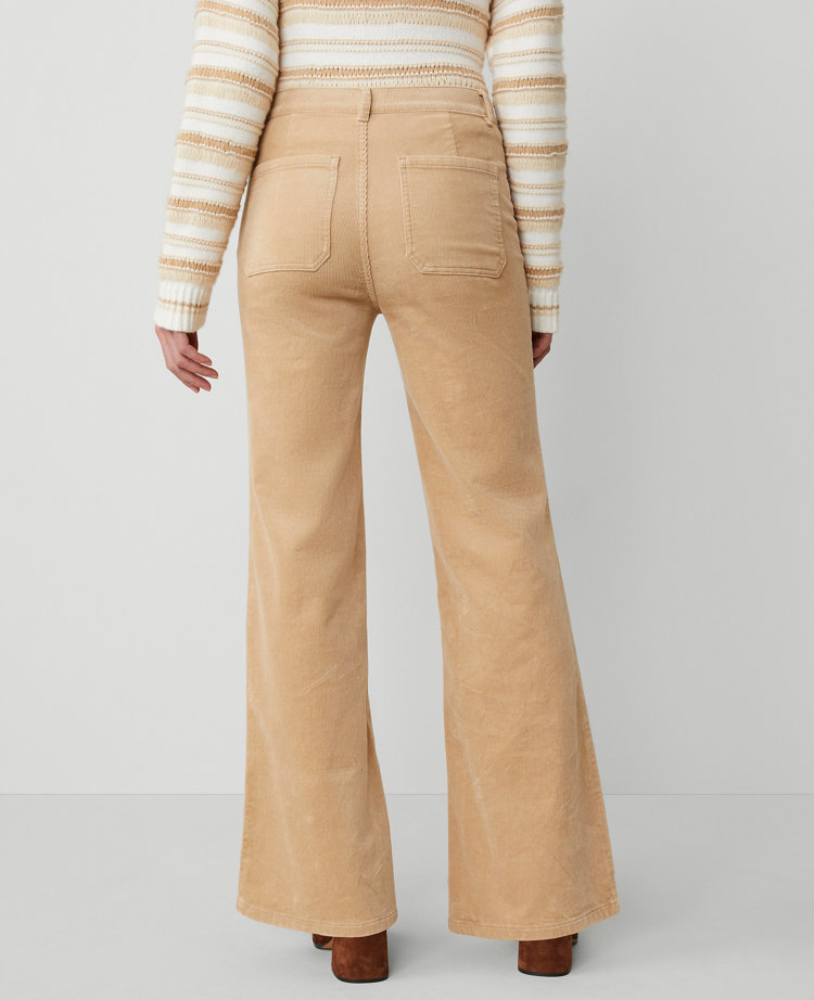 The Petite Patch Pocket Corduroy Flare Pant carousel Product Image 3