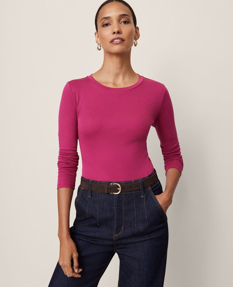 Long Sleeve Crew Neck Top