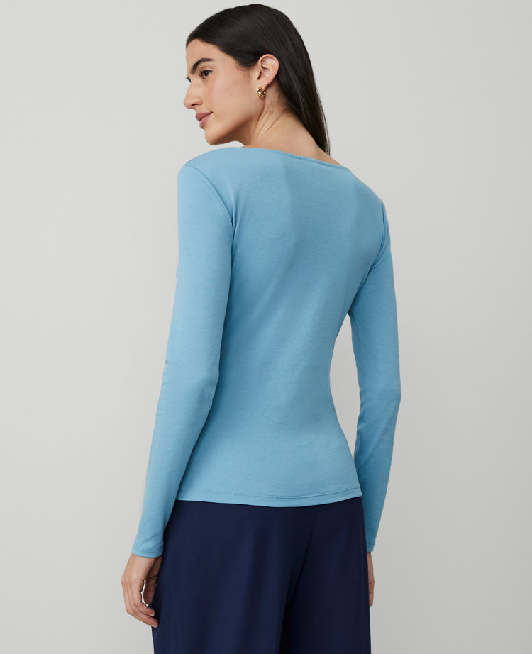 Wide V-Neck Top
