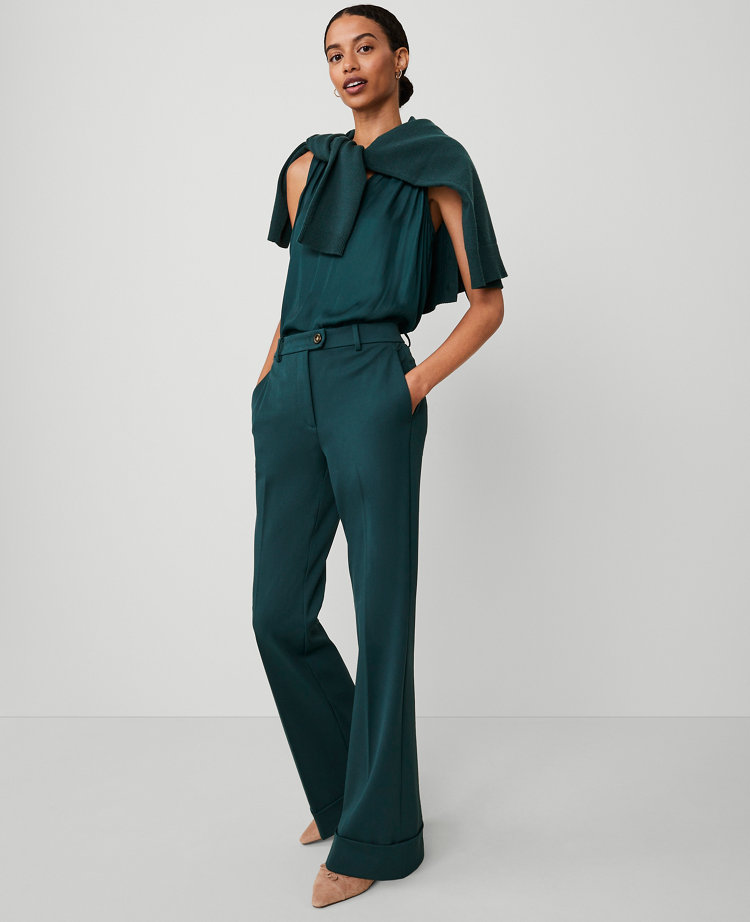 The Petite Cuffed Tab Waist Trouser