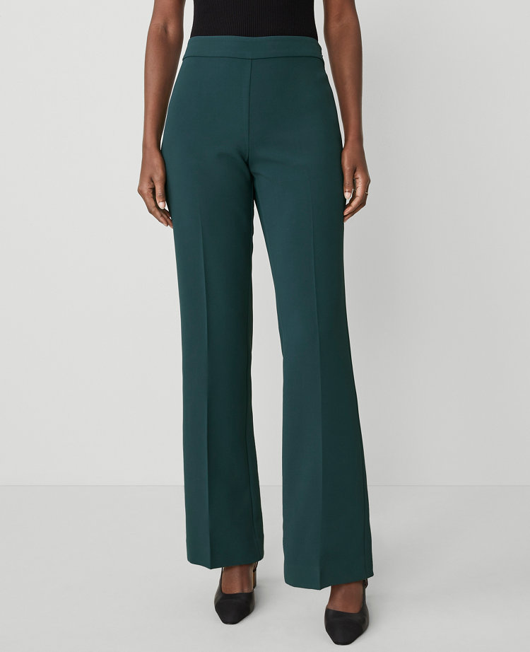 The Petite Trouser Pant in Fluid Crepe - Curvy Fit