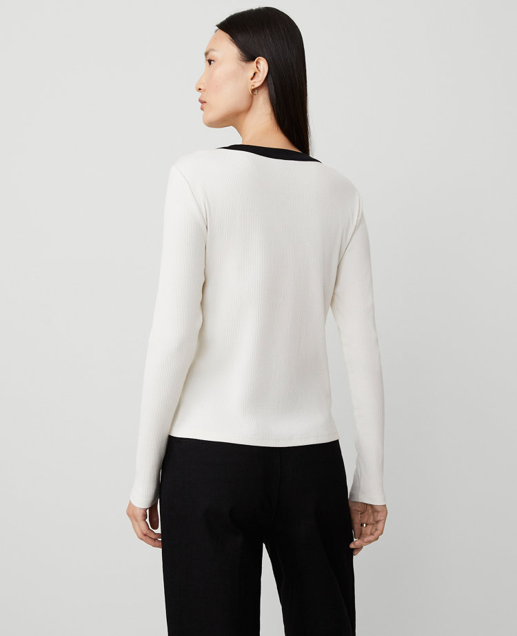 Petite Button Knit Jacket - Winter White