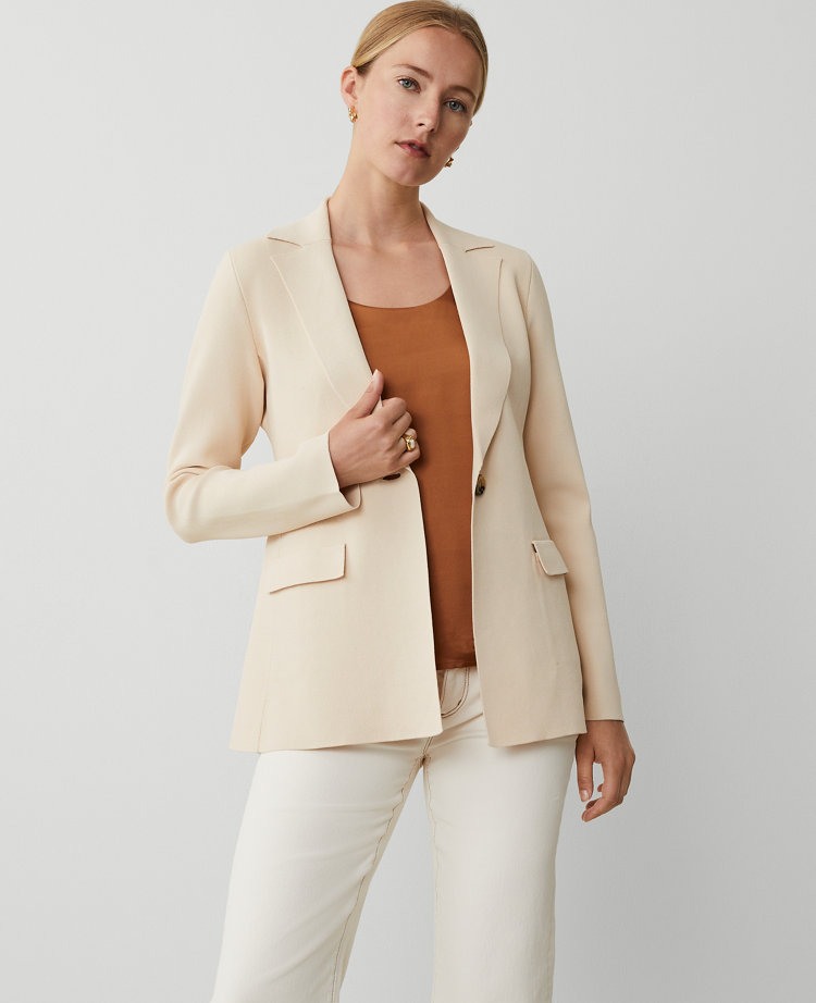 Slim Sweater Blazer