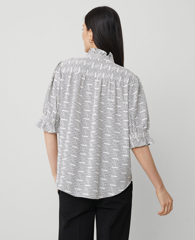 Ric Rac Flounce Linen Blend Tank Top