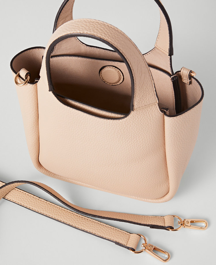 Mini Pebbled Leather Tote