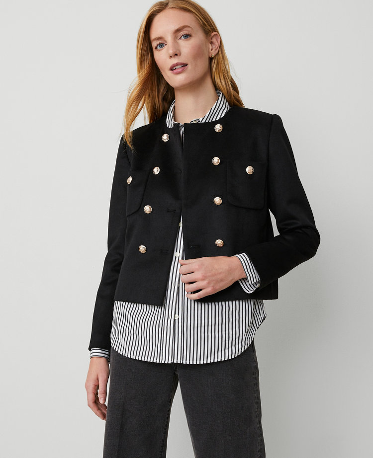Double Breasted Patch Pocket Jacket