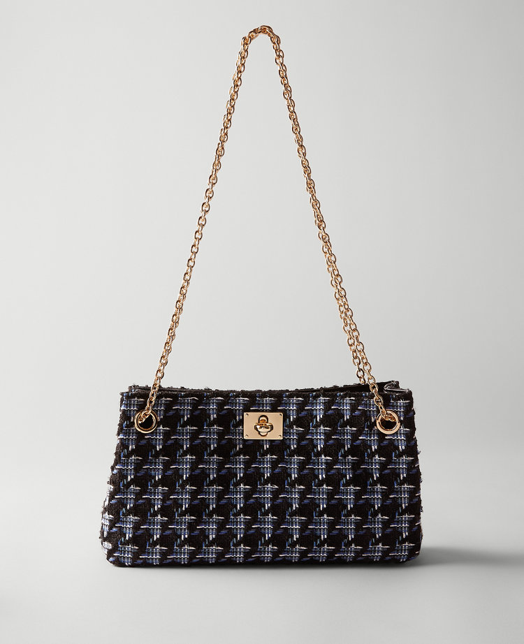 Tweed Twist Snap Clutch