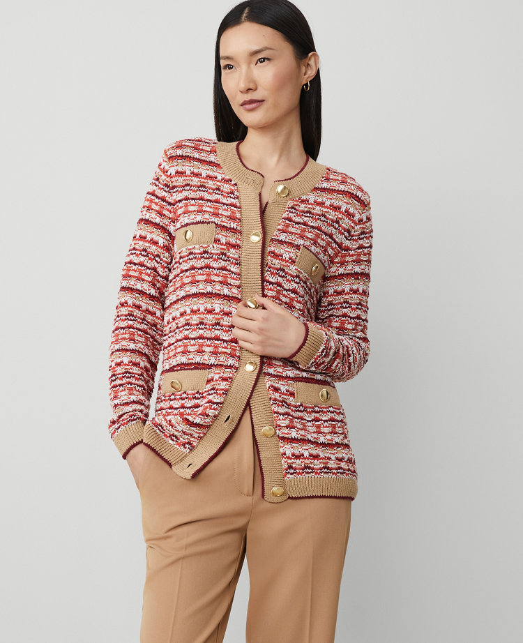 Tweed Stitch Cardigan