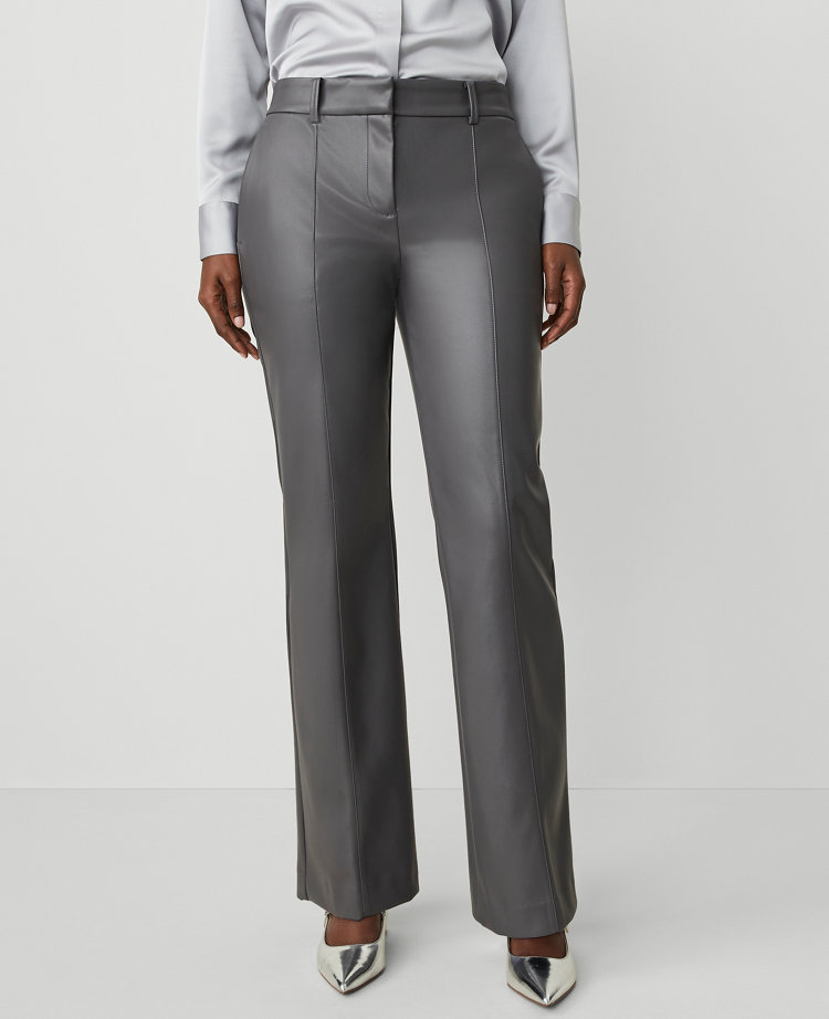 The Petite Faux Leather Jayne Trouser Pant