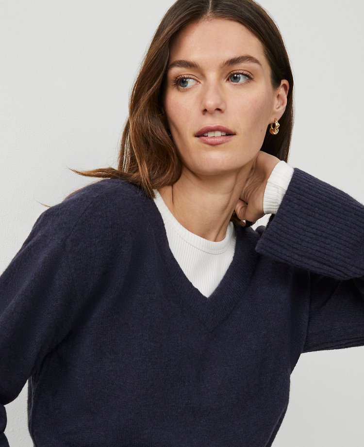 Weekend Collection Relaxed V-Neck Sweater