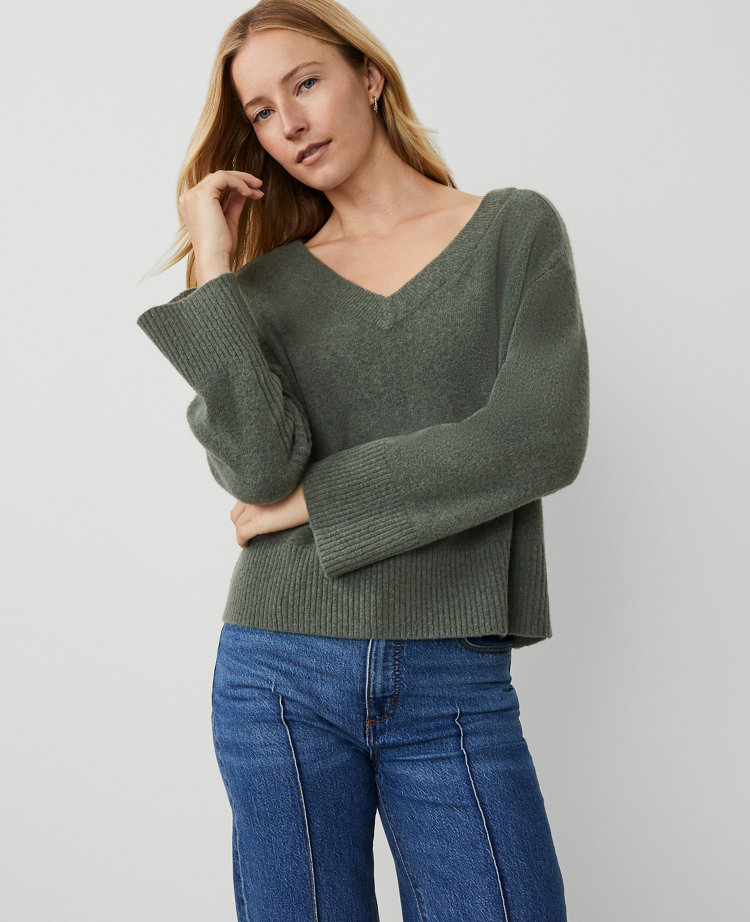 Relaxed V-Neck Sweater