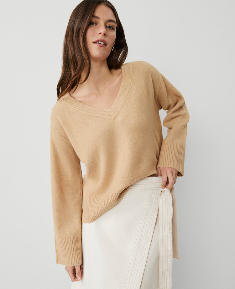 Relaxed V-Neck Sweater