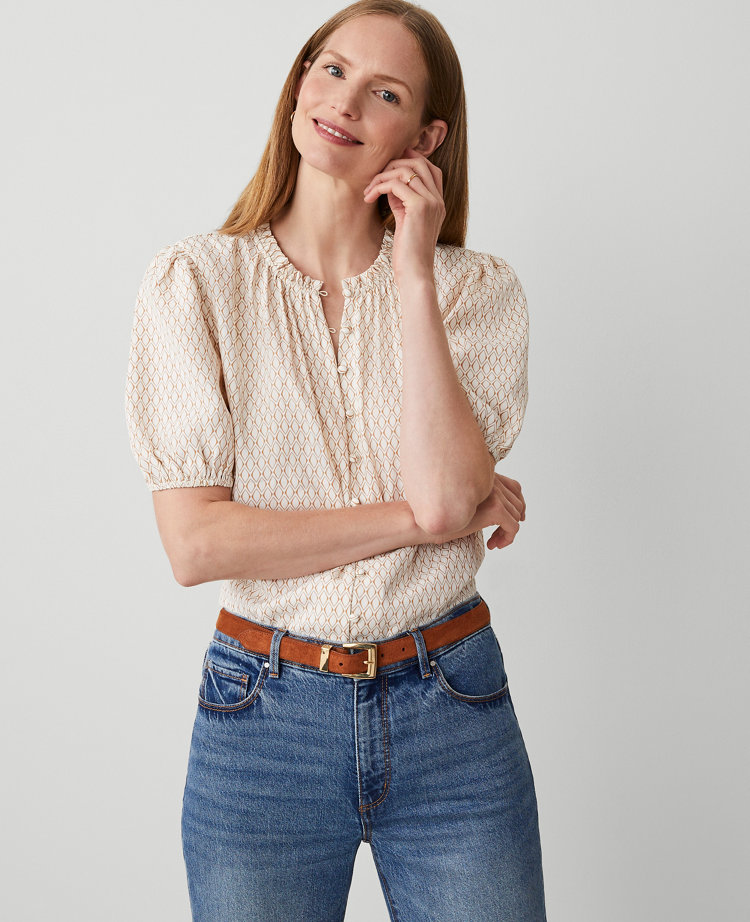 Ruffle Sleeve Blouses Ann Taylor