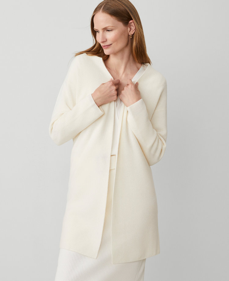 Cashmere Open Cardigan