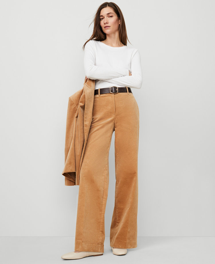 The Petite Perfect Wide-Leg Corduroy Pant