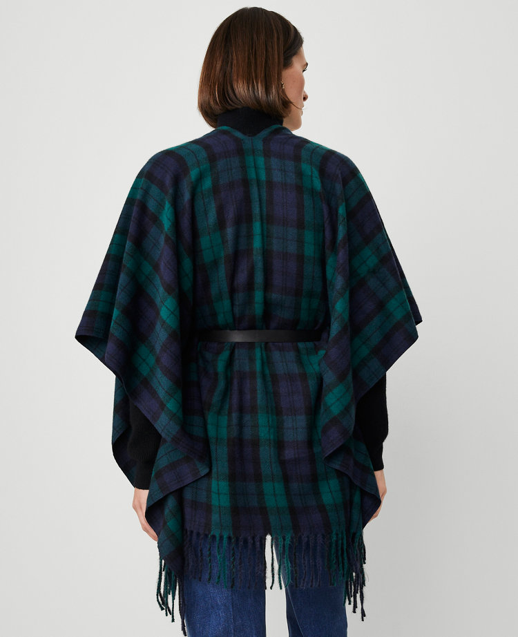 Fringe Belted Poncho