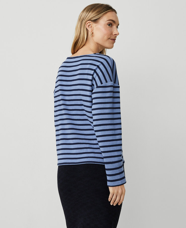 Stripe Relaxed Long Sleeve Tee
