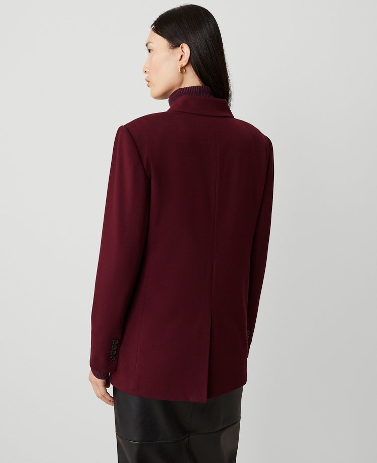 Flannel Heather Notch Collar Blazer