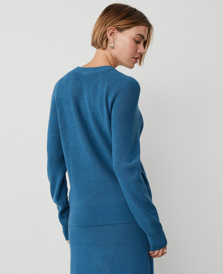 Petite Weekend Collection Wedge Ribbed Sweater