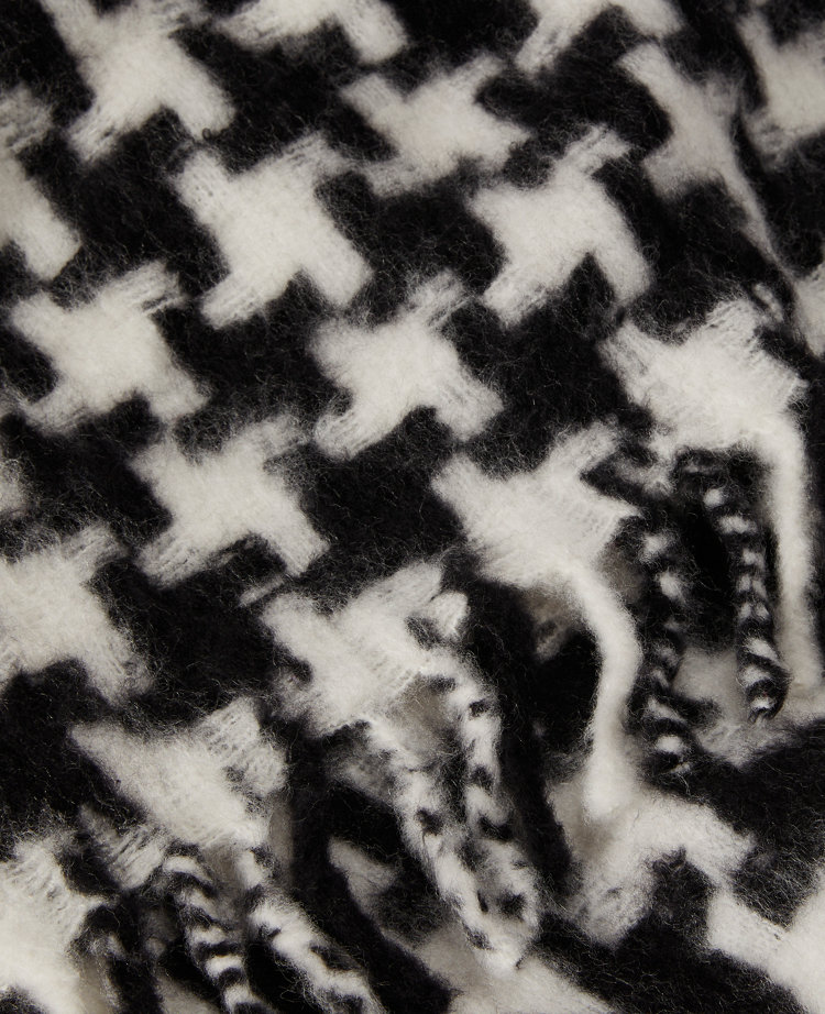 Cat Print Scarf - Black