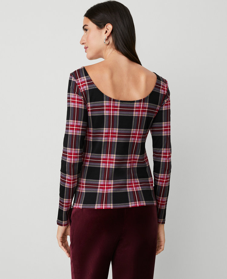 Boatneck Low Back Top