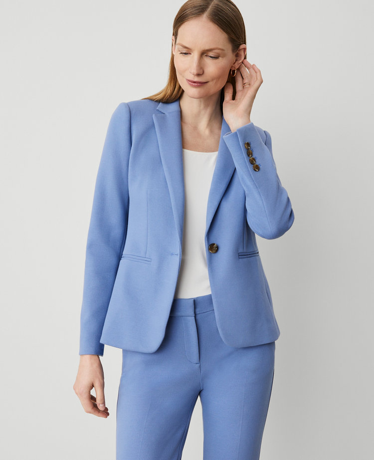 Ann Taylor The Hutton Blazer Colony Blue Women's