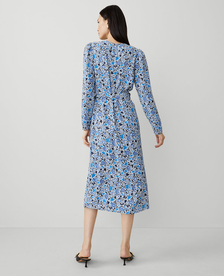Floral Column Midi Dress