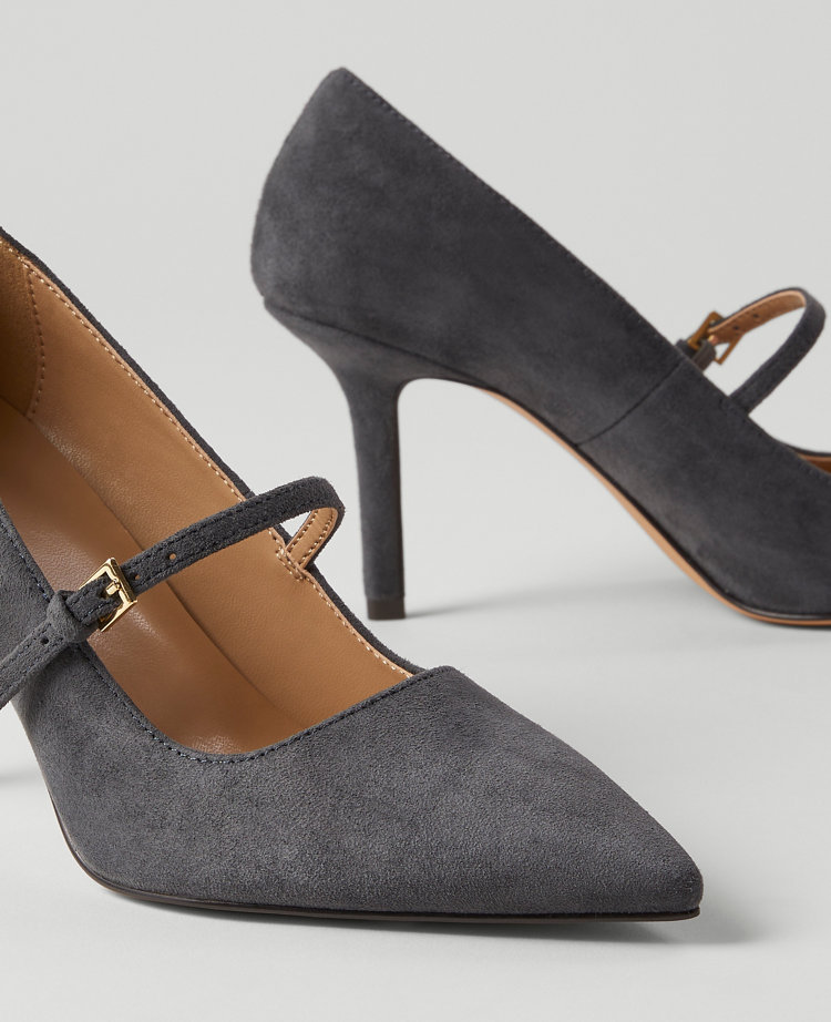 Suede Mary Jane Pump