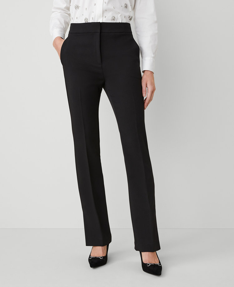 Ann Taylor The Petite Skinny Flare Pant With Vent Hem In Black