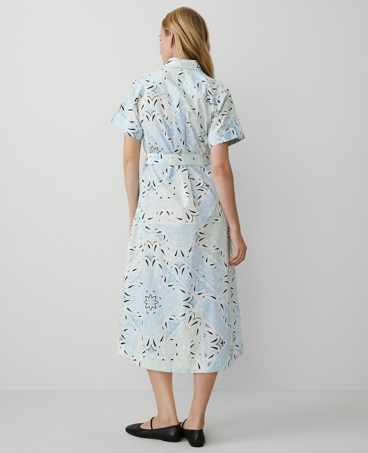 Weekend Collection Paisley Collared Midi Shift Dress