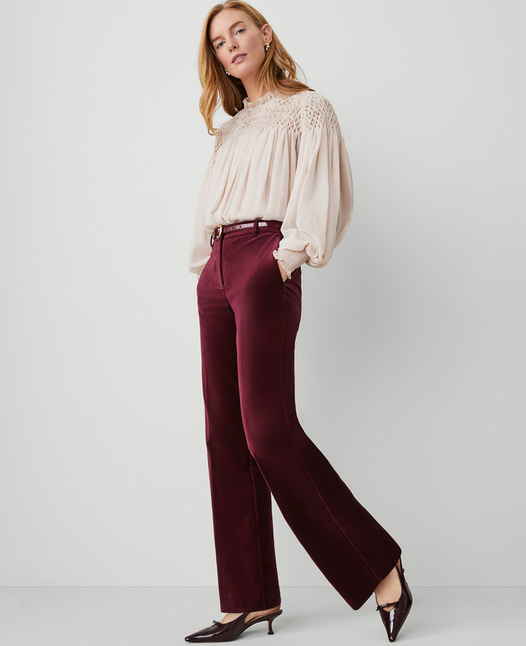 The Petite Jayne Trouser Velvet Pant